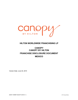 hilton worldwide franchising lp canopy canopy by hilton franchise