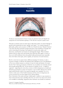 Language Equ(al)ity - World Public Health Nutrition Association