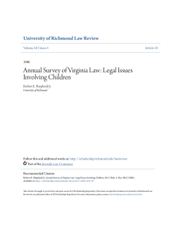Legal Issues Involving Children