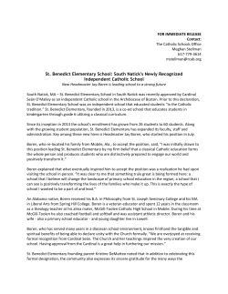 Read more. - Boston Catholic Schools Office