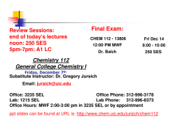 Final Exam - UIC Department of Chemistry