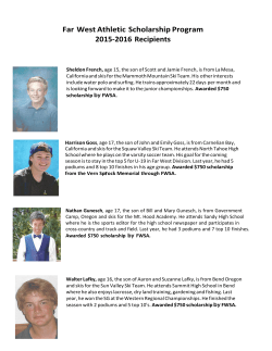 2015&ndash;2016 - Far West Ski Association