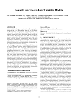 Scalable inference in latent variable models