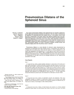 Pneumosinus Dilatans of the Sphenoid Sinus