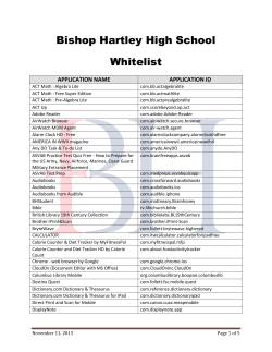 Bishop Hartley High School Whitelist
