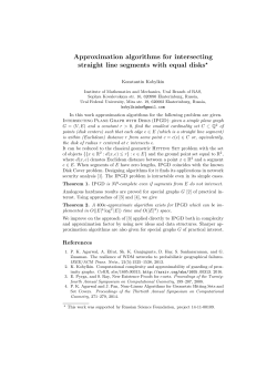 Approximation algorithms for intersecting straight line segments with