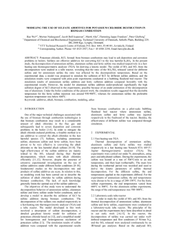 modeling the use of sulfate additives for potassium