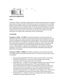 book club curriculum - Free Minds Book Club