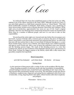 It is believed that GB Crane first established grapes on this site in the