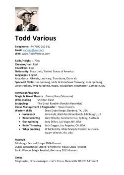 Todd`s CV here