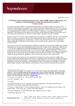 Section 1 - Haynes and Boone, LLP