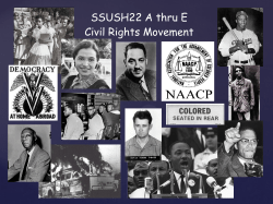 SSUSH22 A thru E Civil Rights Movement