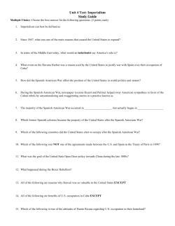 Unit 4 Test: Imperialism Study Guide