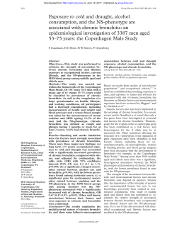Exposure to cold and draught, alcohol consumption, and the NS