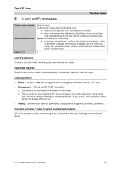 Lesson 6: A very public execution