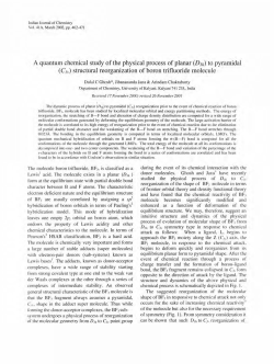 A quantum chemical study of the physical process of planar (D3h ) to