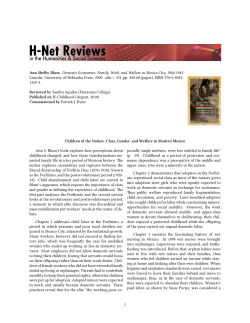 Children of the Nation: Class, Gender, and Welfare in - H-Net