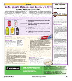 Soda, Sports Drinks, and Juice, Oh My!