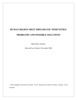 human rights meet diplomatic immunities