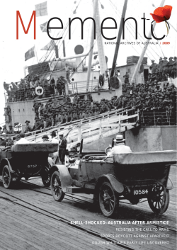 SHELL-SHOCKED: AUSTRALIA AFTER ARMISTICE