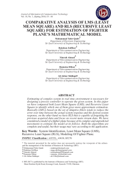 (least mean square) and rls (recursive least square)