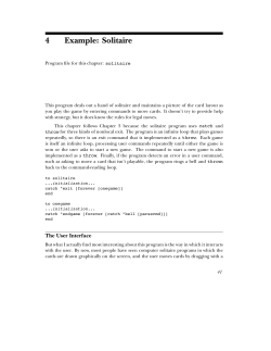 4 Example: Solitaire - People @ EECS at UC Berkeley