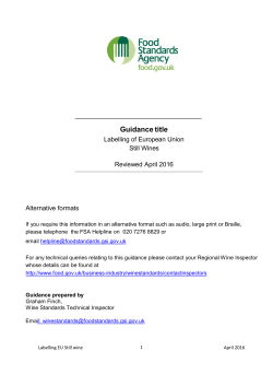 Labelling EU Still Wine