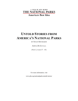untold stories from america`s national parks