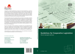 Guidelines for Cooperative Legislation