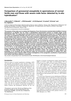 Comparison of gonosomal aneuploidy in spermatozoa of normal