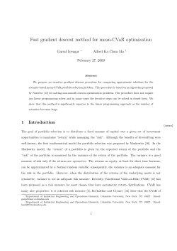 Fast gradient descent method for mean-CVaR - Math-UMN