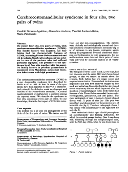 Cerebrocostomandibular syndrome in foursibs, two