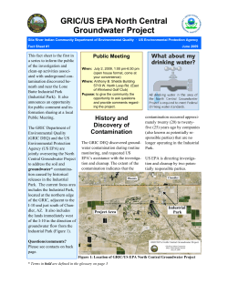 EPA Fact Sheet - Gila River Indian Community Department of