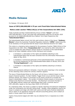 Media Release