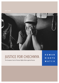 Justice for Chechnya