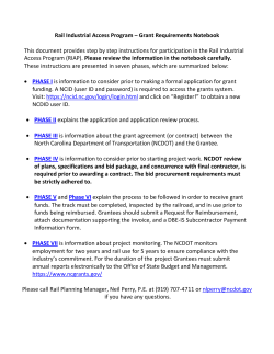 Rail Industrial Access Program &ndash; Grant Requirements Notebook