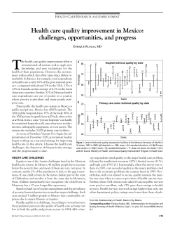 Health care quality improvement in Mexico: challenges