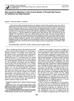 Bias Caused by Migration in Case-Control Studies