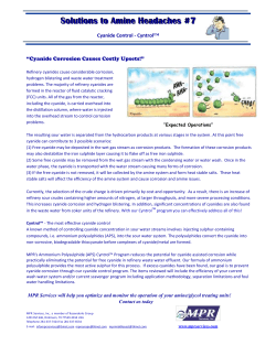 Solutions to Amine Headaches #7