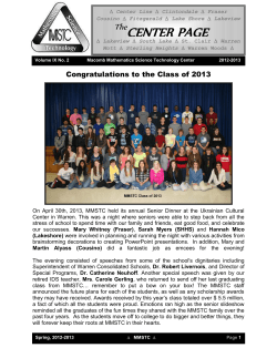 Spring 2013 - Warren Consolidated Schools