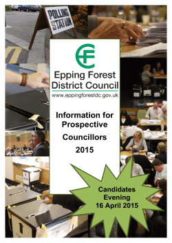 Candidates pack 2015 - Epping Forest District Council