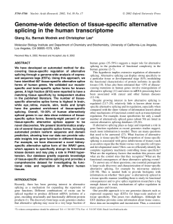 Genome-wide detection of tissue-specific