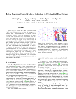 Latent Regression Forest: Structured Estimation of 3D Articulated