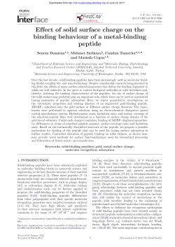 Print - Journal of The Royal Society Interface