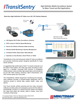 High Definition Mobile Surveillance System for Mass Transit and