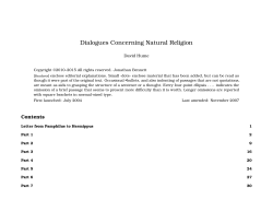Dialogues Concerning Natural Religion