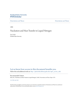Nucleation and Heat Transfer in Liquid Nitrogen