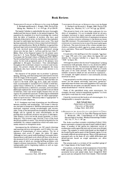 Taxonomists` Glossary of Mosquito Anatomy