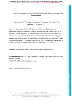 Severe preeclampsia is associated with alterations in
