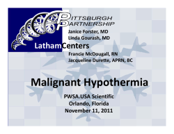 Malignant Hypothermia